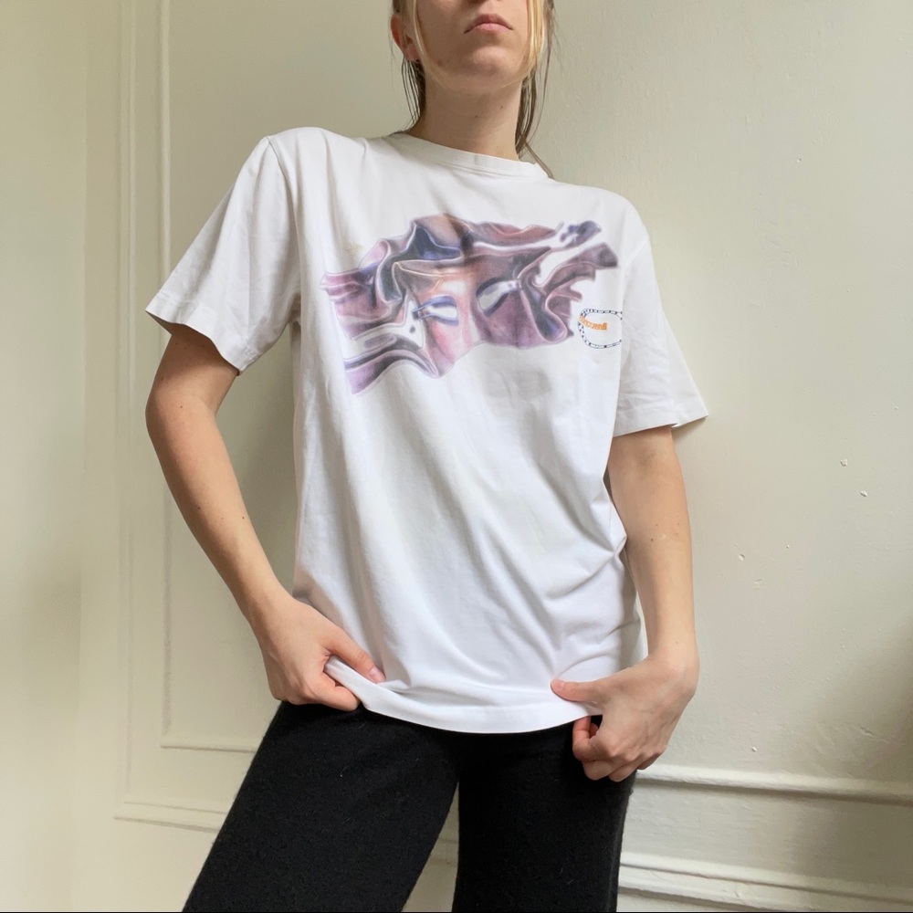 Vintage porcelain mask Cavalli T shirt.